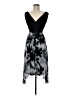 AGB 100% Polyester Tie-dye Black Cocktail Dress Size 6 - photo 1