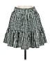 Topshop Checkered-gingham Green Casual Skirt Size 6 - photo 1