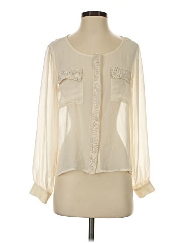 Akira Chicago Red Label Long Sleeve Blouse (view 1)