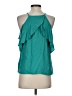 Ella Moss 100% Rayon Teal Sleeveless Blouse Size XS - photo 2