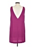 Tildon 100% Polyester Solid Purple Casual Dress Size S - photo 2