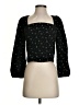 Levi's 100% Polyester Black 3/4 Sleeve Blouse Size S - photo 1