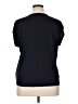 Papermoon 100% Polyester Stars Black Short Sleeve Blouse Size XL (petite) - photo 2