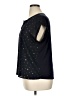 Papermoon 100% Polyester Stars Black Short Sleeve Blouse Size XL (petite) - photo 5