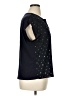 Papermoon 100% Polyester Stars Black Short Sleeve Blouse Size XL (petite) - photo 4