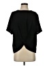 Glam 100% Polyester Black Short Sleeve Top Size S - photo 1