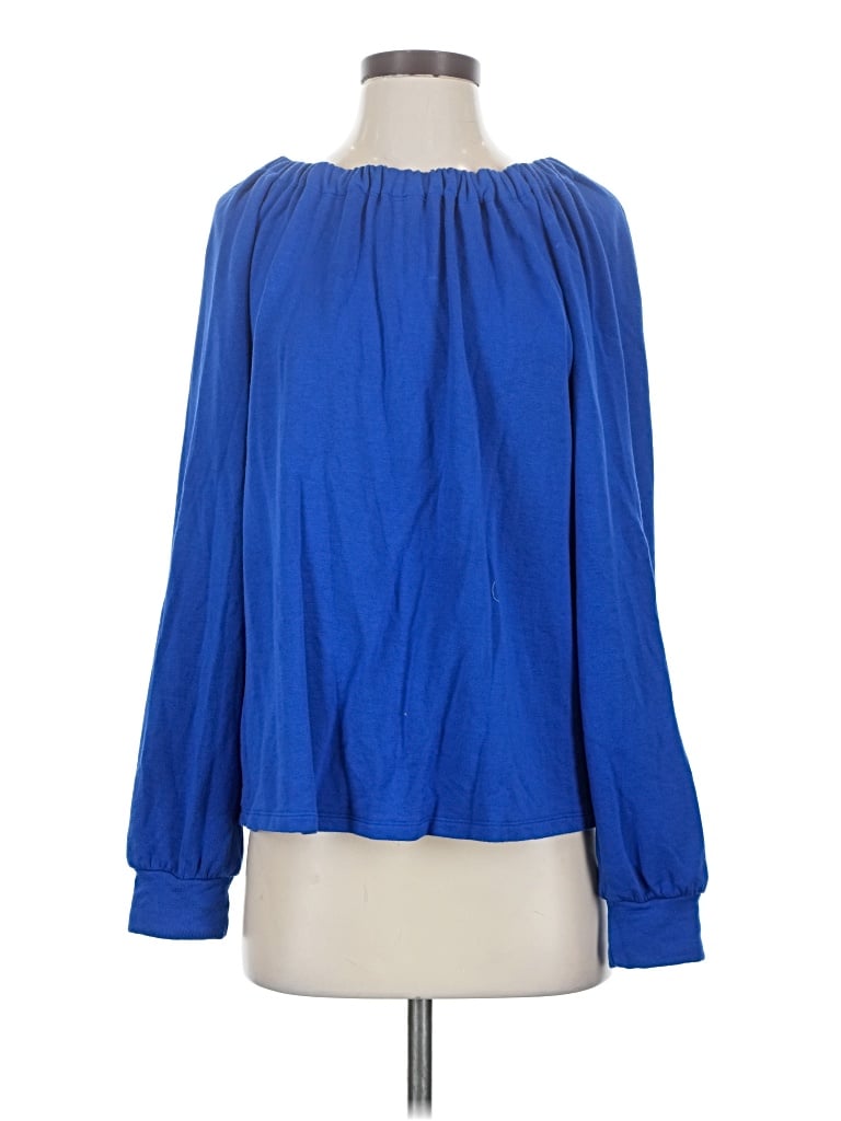 Pre-owned Sundry Long Sleeve Blouse In Blue