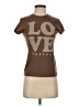 Bella 100% Polyester Brown Short Sleeve T-Shirt Size S - photo 1