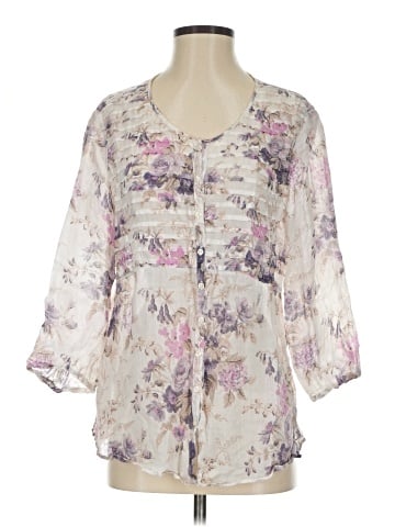 Massimo Dutti 3/4 Sleeve Blouse (view 1)