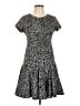 Calvin Klein Animal Print Black Casual Dress Size 12 (petite) - photo 1