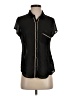 Guess 100% Polyester Black Short Sleeve Blouse Size S - photo 1