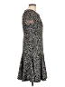 Calvin Klein Animal Print Black Casual Dress Size 12 (petite) - photo 4