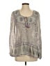 Calypso St. Barth Gray Long Sleeve Blouse Size Sm (0) - photo 1