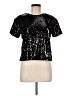 WD.NY 100% Polyester Black Short Sleeve Top Size M - photo 1