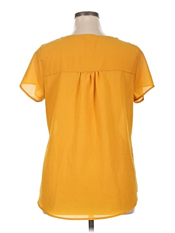 Peach Short Sleeve Blouse (view 2)