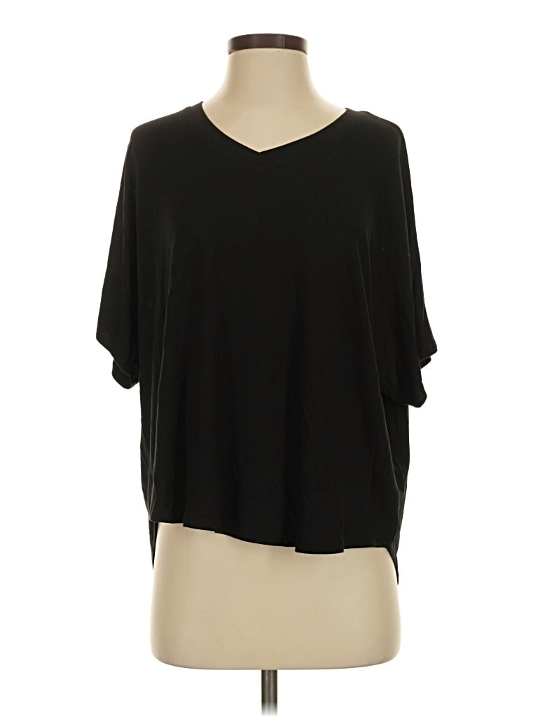 Pre-owned Zenana 3/4 Sleeve T-shirt In Black