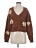 LA Hearts Floral Brown Pullover Sweater Size S - photo 1