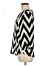 Everly 100% Polyester Chevron-herringbone Black 3/4 Sleeve Blouse Size M - photo 5
