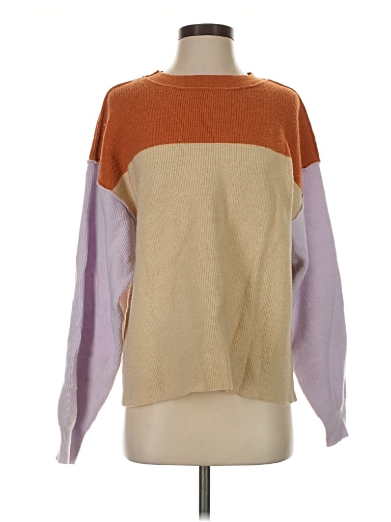Pre-owned Wishlist Pullover Sweater In Tan