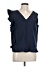J. McLaughlin Blue Sleeveless Blouse Size L - photo 1
