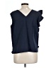 J. McLaughlin Blue Sleeveless Blouse Size L - photo 2