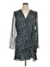 Veronica Beard 100% Silk Print Green Blue Casual Dress Size 16 - photo 1