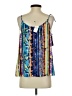 Laundry by Shelli Segal 100% Polyester Blue Sleeveless Blouse Size XS - photo 2