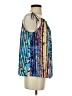Laundry by Shelli Segal 100% Polyester Blue Sleeveless Blouse Size XS - photo 4