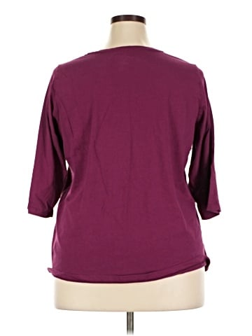 Woman Within 3/4 Sleeve T-Shirt (view 2)