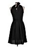 Ann Taylor LOFT 100% Polyester Solid Black Cocktail Dress Size 6 - photo 2