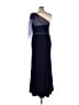 Mac Duggal 100% Polyester Blue Purple Cocktail Dress Size 14 - photo 2