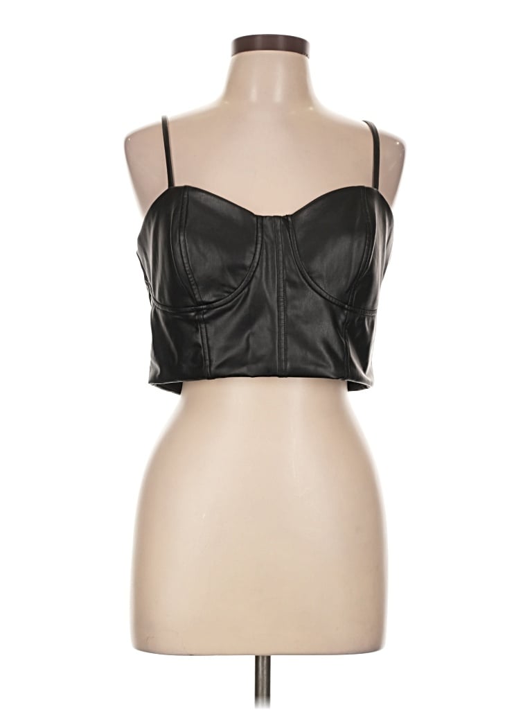 Pre-owned Express Sleeveless Top Black Sweetheart Neckline Tops