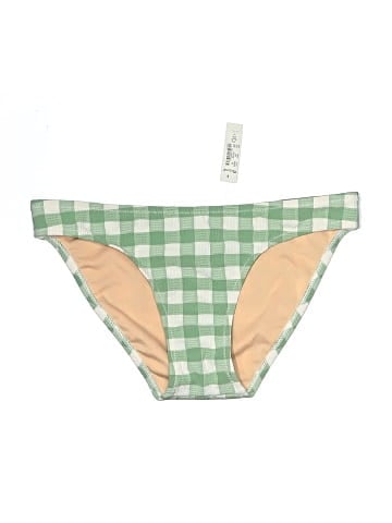 Madewell Classic Contrast Bikini Bottom in Check (view 1)