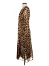 Zara Animal Print Brown Cocktail Dress Size XS - photo 5