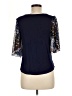 Cha Cha Vente Blue Short Sleeve Top Size M - photo 2