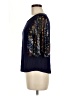 Cha Cha Vente Blue Short Sleeve Top Size M - photo 5