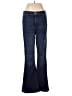 Ann Taylor Chevron-herringbone Blue Jeans Size 8 - photo 1