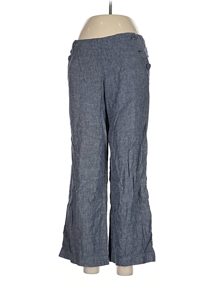 Pre-owned Larry Levine Linen Pants In Blue