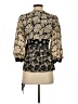 Tibi 100% Silk Gold 3/4 Sleeve Silk Top Size XS - photo 2