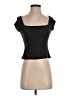 Truly Madly Deeply Black Short Sleeve Top Size S - photo 1