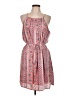 Gap 100% Polyester Paisley Pink Casual Dress Size Lg Petite - photo 1