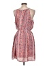 Gap 100% Polyester Paisley Pink Casual Dress Size Lg Petite - photo 2