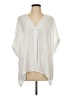 Glam 100% Polyester Ivory 3/4 Sleeve Blouse Size L - photo 1