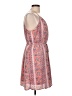 Gap 100% Polyester Paisley Pink Casual Dress Size Lg Petite - photo 4
