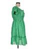 Shein 100% Polyester Paisley Green Casual Dress Size L - photo 4