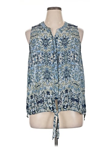 Rose + Olive Sleeveless Blouse (view 1)