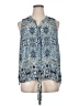 Rose + Olive 100% Polyester Blue Sleeveless Blouse Size 1X - photo 1