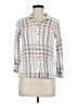 Altar'd State 100% Rayon Plaid Gray 3/4 Sleeve Button-Down Shirt Size M - photo 1