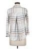 Altar'd State 100% Rayon Plaid Gray 3/4 Sleeve Button-Down Shirt Size M - photo 2
