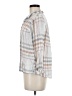 Altar'd State 100% Rayon Plaid Gray 3/4 Sleeve Button-Down Shirt Size M - photo 5
